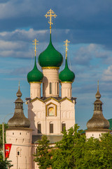 View of the Rostov Kremlin from the central street of the city