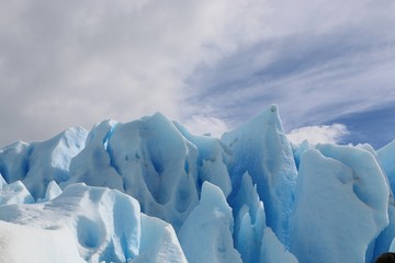winter landscape with mountains and clouds