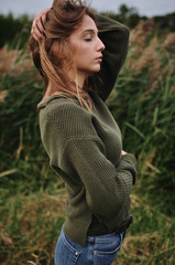 girl, woman, natural, nature, beauty, skin, beautiful, makeup, model, boho, hair, portrait, face, care, skincare, young, people, female, no, clean, wet, white, water, profile, sunset, isolated, smile,