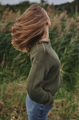 girl, woman, natural, nature, beauty, skin, beautiful, makeup, model, boho, hair, portrait, face, care, skincare, young, people, female, no, clean, wet, white, water, profile, sunset, isolated, smile,