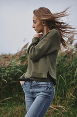 girl, woman, natural, nature, beauty, skin, beautiful, makeup, model, boho, hair, portrait, face, care, skincare, young, people, female, no, clean, wet, white, water, profile, sunset, isolated, smile,