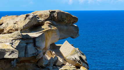 Lion turned to stone