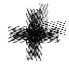 Grunge Isolated Cross