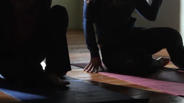 Women Doing Yoga Hands And Feet - 7 Clips