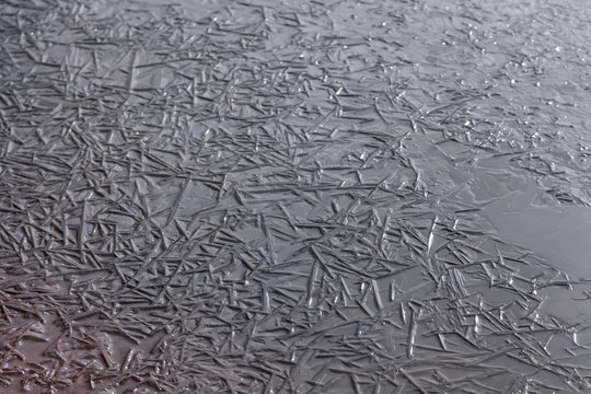 Ice crystal formation background texture
