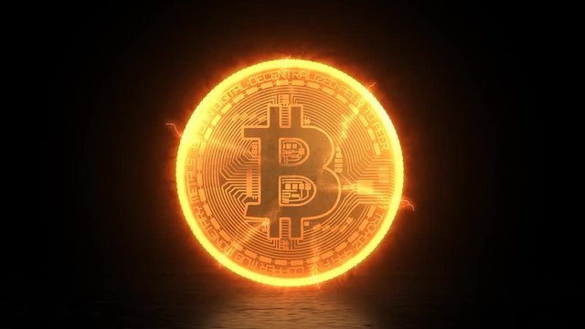 bitcoin energy lighting animation