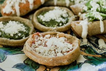 sopes, Mexican food spicy in Mexico