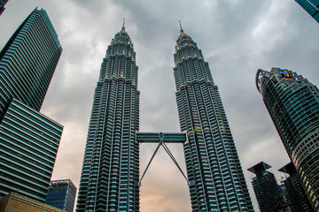Obraz premium skyscrapers in the city in Kuala Lumpur , Malaysia 