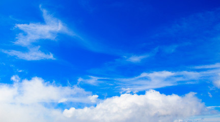 blue sky with clouds