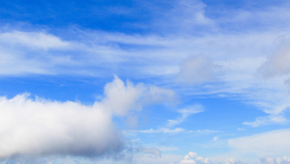 Fototapeta premium błękitne niebo z białymi chmurami