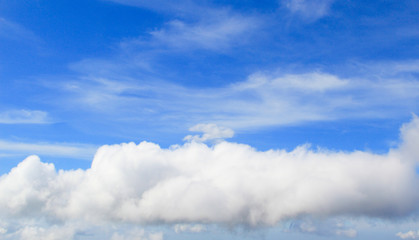 blue sky and clouds