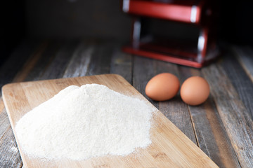 Flour on Cutting Board