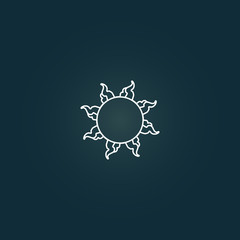 sun vector icon