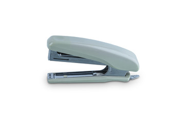 Office stationary Gray stapler isolated on white background isolated on white background isolated on white background