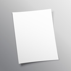 blank paper mockup vector design