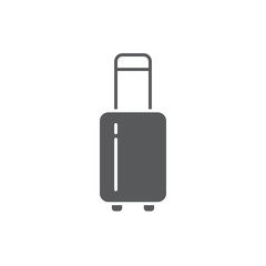 Baggage, luggage line icon, outline vector sign, linear style pictogram isolated on white