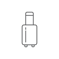 Baggage, luggage line icon, outline vector sign, linear style pictogram isolated on white