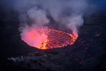 Nyirangongo volcano in Congo