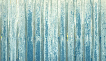 Fototapeta na wymiar Blue wooden wall