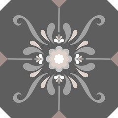 Gray tile pattern
