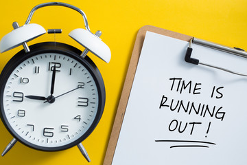 Time is Running Out Concept