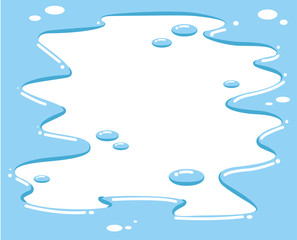 Fototapeta premium Fresh water splash on isolated background illustration - Vector