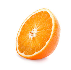 Orange. Isolated on White Background.