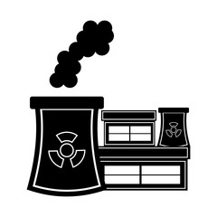 Nuclear power plant icon. Vector illustration design