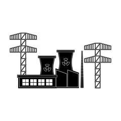 Nuclear power plant icon. Vector illustration design