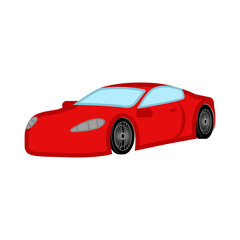 Isolated racing car image. Vector illustration design