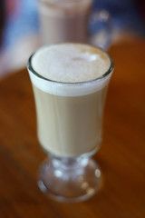 iced coffee frappe of cold drink in cafe