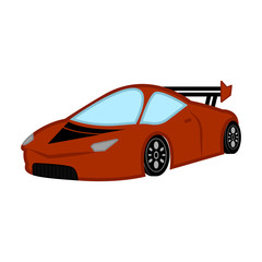 Obraz na płótnie Canvas Isolated racing car image. Vector illustration design
