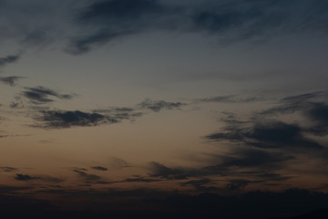 cloud on dramatic dusk sky