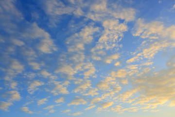 cloud on sunset sky background