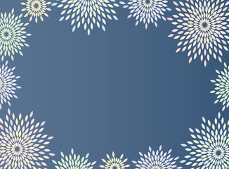 Japanese traditional  firework pattern vector background