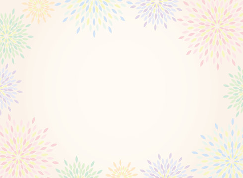 Japanese traditional  firework pattern vector background