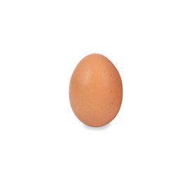 Fresh chicken egg isolated on white background,clipping path