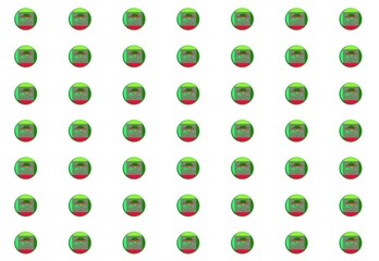 set of green icons