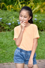 Fototapeta premium Pretty Minority Female Youngster Making A Decision