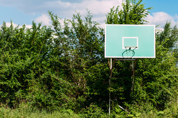 green basketball hoop