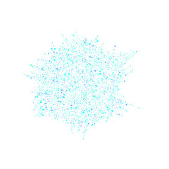 Blue, cyan, turquoise glitter stars confetti