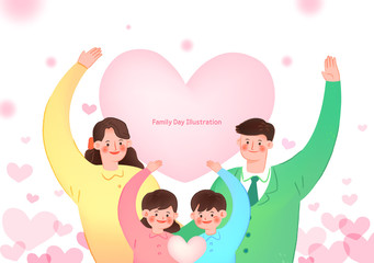 Family Day Illustration