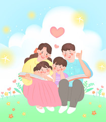 Family Day Illustration