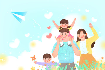 Family Day Illustration