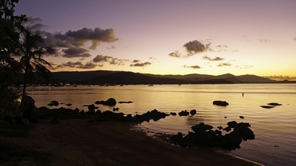 Naklejka premium romantic sunset on koh samui