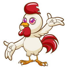 chicken vector graphic