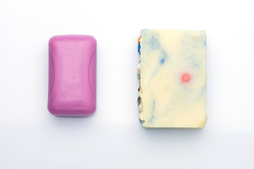 soap close up. Handmade soap. fragrant soap