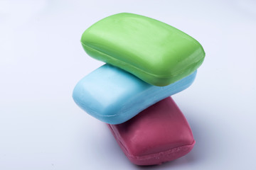 soap close up. Handmade soap. fragrant soap