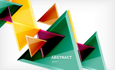 Tech futuristic geometric 3d shapes, minimal abstract background