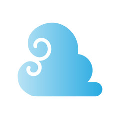 Asian cloud icon on background for graphic and web design. Simple vector sign. Internet concept symbol for website button or mobile app.